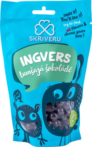 Ingvers tumšajā šokolādē 140g