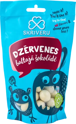 Dzērvenes baltajā šokolādē 120g