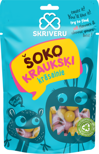 Krāsainās šokolādes dražejas