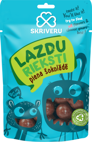 Grauzdēti lazdu rieksti piena šokolādē 120g