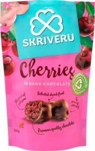 Ķirši tumšajā šokolādē 110g