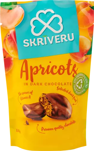 Aprikozes tumšajā šokolādē 110g
