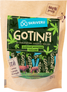 Skrīveru Gotiņa ar kaņepju sēklām 250g