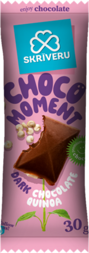 Tumšā šokolāde ar kraukšķošo  kvinoju 30g