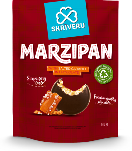 Marcipāns šokolādē ar sāļo karameli, 120g