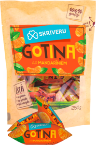 Piena konfekte “Skrīveru Gotiņa” ar mandarīniem, 250g