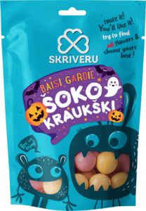 Krāsainās šokolādes dražejas "Šokokraukšķi" 90g