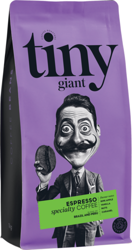 Espresso pupiņu maisījums, Brazīlija un Kolumbija 1kg