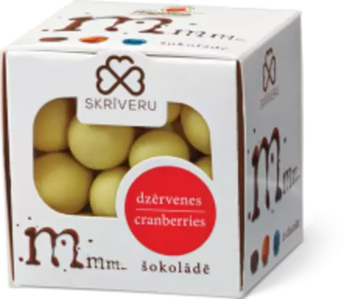 Mmm.. Dzērvenes baltajā šokolādē 120g