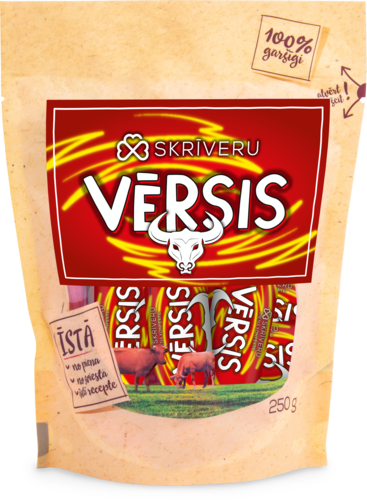 Konfekte Skrīveru Vērsis ar kanēli un pipariem
