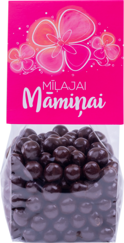 Pīlādži tumšajā šokolādē ar Māmiņdienas uzliku