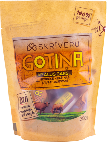Skrīveru Gotiņa ar alu un nerātnajām tautas dziesmām 250g