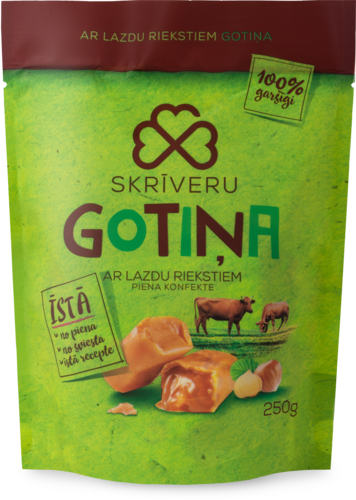 Skrīveru Gotiņa ar lazdu riekstiem 250g