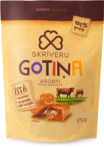 Konfekte "Skrīveru Gotiņa", asorti