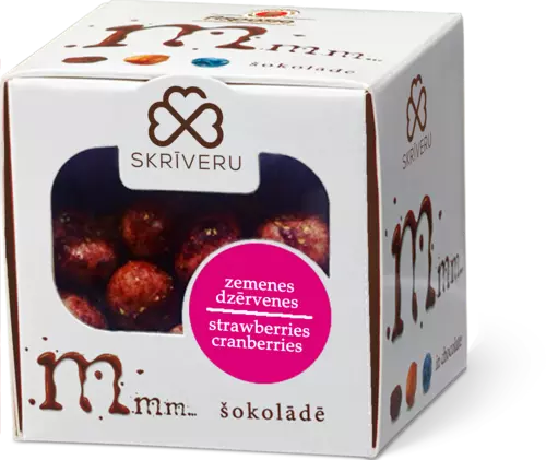 Mmm.. Zemene, dzērvenes baltajā šokolādē 140g