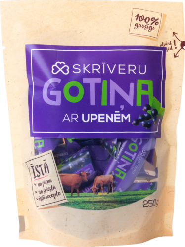 Konfekte Skrīveru Gotiņa ar upenēm 250g