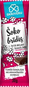 Tumšā šokolāde ar kraukšķošo  kvinoju 30g