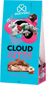 ,,Cloud bites,, riekstu un ogu konfekte šokolādē 130g