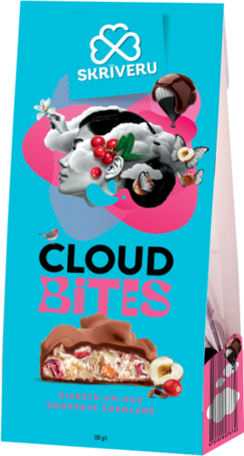 ,,Cloud bites,, riekstu un ogu konfekte šokolādē 130g